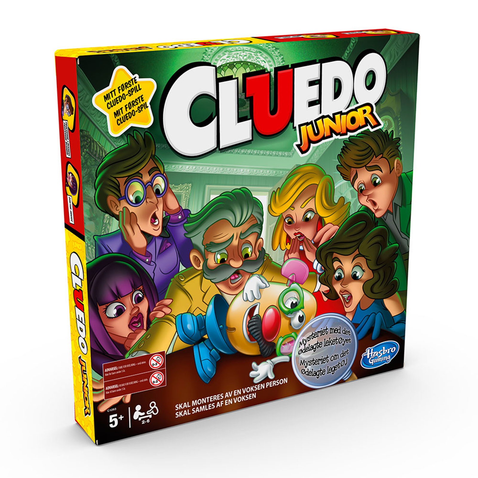 Cluedo Junior Klassisk Børnevenlig detektiv-spil