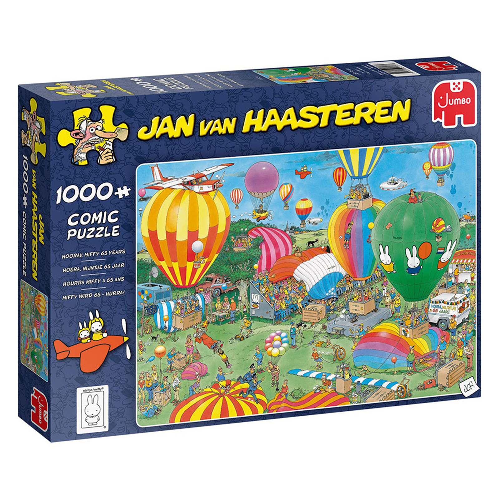 Jan van Haasteren - Miffy 65 år (1000 brikker)