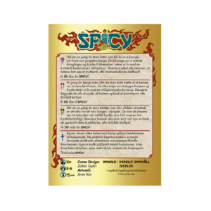 Spicy spil - bagside