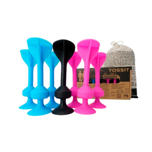 TOSSIT Startpakke Blaa Pink - dart - dartspil - havespil (2)