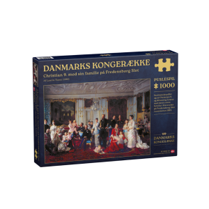 Puslespil 1000 brikker - Christian 9. med sin familie på Fredensborg Slot (1)
