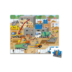 Puslespil til boern - byggeplads - 36 brikker (2)